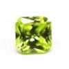 cz apple green sqiare cut corner